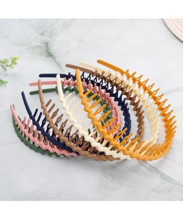 WOVOWOVO Plastic Hair Bands with Teeth 10 Pack - Non Slip Thin Headbands for Women, Girls, and Teens - Hair Comb Head Bands for Hair Accessories - Buy Online on GoSupps.com