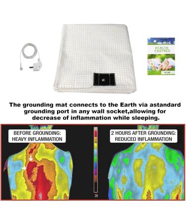 Buy Grounding Mat & Bed Sheet for Better Sleep | Conductive Earthing Mat with EU Cable (153x203cm) - International Shipping - Buy Online on GoSupps.com