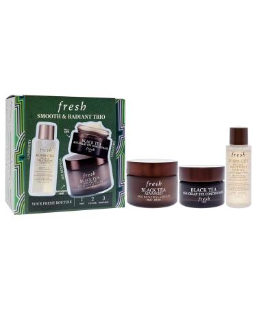 Fresh Smooth and Radiant Trio for Women - Antioxidant Facial Essence Age Delay Eye Cream Anti-Aging Ceramide Moisturizer - Shop Internationally - Buy Online on GoSupps.com