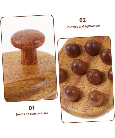 Gogogmy Wooden Massage Brush Set - 2-Piece Massage Tools for Body & Hair | Eco-Friendly Wooden Combs & Massagers - Buy Online on GoSupps.com