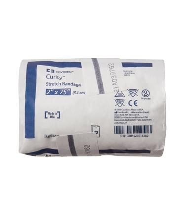 Buy Covidien 2242 Curity Stretch Bandage 2 x 75 - Pack of 12 | International Shipping Available - Buy Online on GoSupps.com