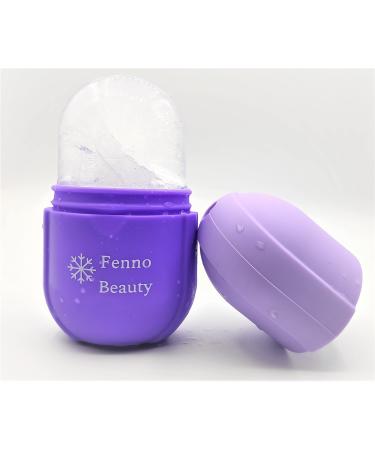 Fenno Beauty Ice Roller for Face & Eyes for Puffiness Relief  Skin Care Tool for Wrinkles & Lifting  Purple  Silicone