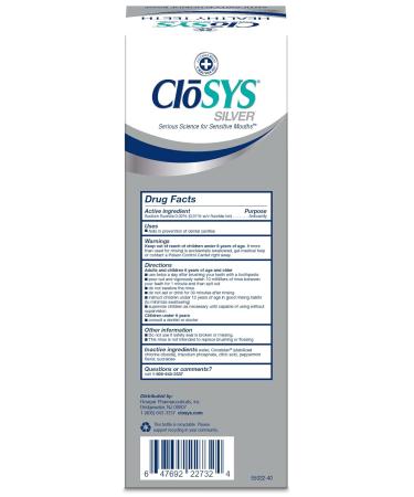 CloSYS Healthy Teeth Anti-Cavity Oral Rinse Mouthwash with Fluoride - Mint - Pack of 2 - 32 Fl Oz. - Buy Online on GoSupps.com