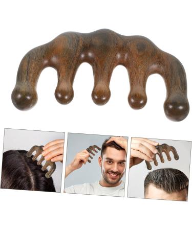 Orfofe Sandalwood Comb & Scalp Massager | Chinese Wooden Massage Tool for Relaxation - Buy Online on GoSupps.com