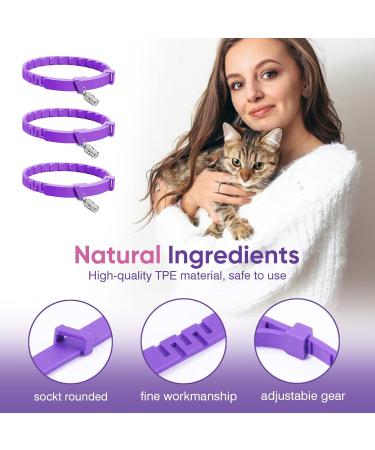 4 Pcs Pheromone Cat Calming Collars - Stress Relief & Comfort Starter Kit for Cats | Adjustable Anti-Stress Solutions - Buy Online on GoSupps.com