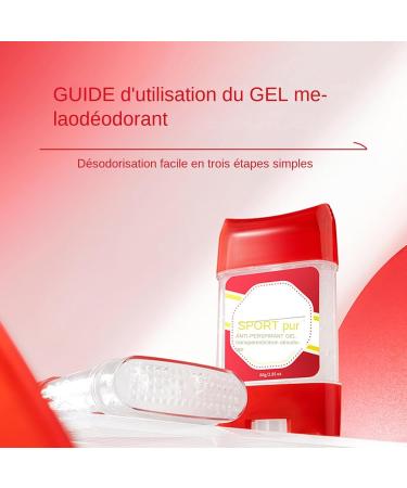 Men's Antiperspirant Gel | 80g Antiperspirant Gel Underarm Odor Control | Long-Lasting Antiperspirant for Summer - Buy Online on GoSupps.com