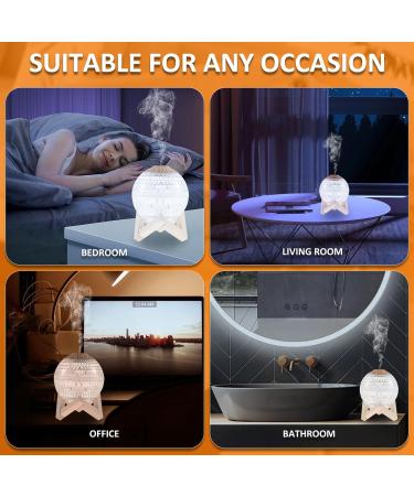 PTMTFYL Crystal Ball Humidifier Crystal Ball Oil Diffuser 350 ml Mini Mist Humidifier Quiet Night Light Humidifier with 7 Colour and 3 Light Modes Auto Power Off for Home Office - Buy Online on GoSupps.com