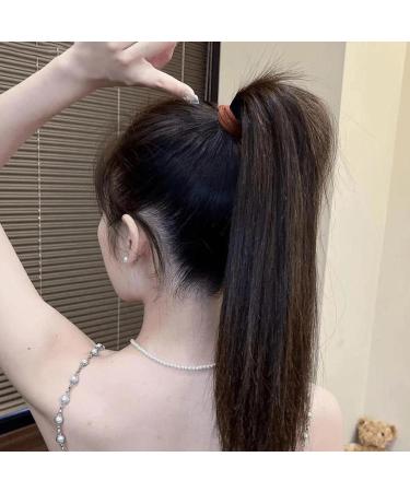 Hair Elastics No Damage Wide Hair Bands Hair Elastics | Hair Accessories Seamless Elastics Rubber Bands No Damage Ponytail Holders Pony Tails Hair Ties - Buy Online on GoSupps.com