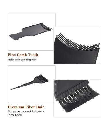 13-Part Hair Dye Brush Set - Professional Hair Coloring Tools with Cloak & Bowl for Streaks & Dyeing - Buy Online on GoSupps.com
