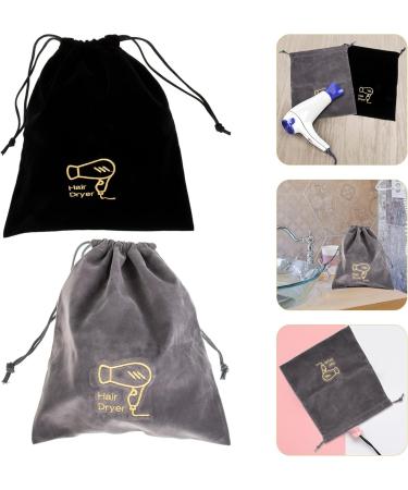 Healeved 6 Pcs Hair Dryer Bag Safe Hair Dryer Pouch Organizer Bag Storage Box Modeling Travel Flannel - Buy Online on GoSupps.com