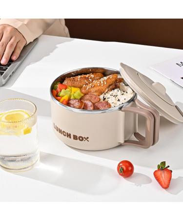 CENMOO Noodle Bowl Ramen Bowl 1200ml Ramen Kitchen Noodle Bowl with Lid Ram Bowl with Handle for Microwave Portable Soup Bowl Lunch Box for - Buy Online on GoSupps.com