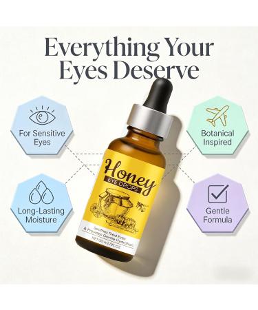 Genuine Honey Eye Cleansing Serum Honey Eye Drops 15ml (2 PCS Unscented) Unscented 0.5 Fl Oz (Pack of 1) - Buy Online on GoSupps.com