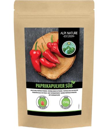 Sweet Paprika Powder (250g / 8.8oz) in Resealable Packaging - Premium Quality Ground Paprika for Culinary Use - 250g Pack - Buy Online on GoSupps.com