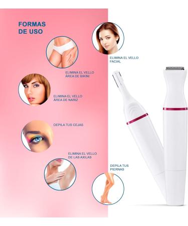 Women's 2-in-1 Painless Body Hair Remover Razor for Legs Armpits Eyebrows & Bikini Area | Fast International Shipping - Buy Online on GoSupps.com