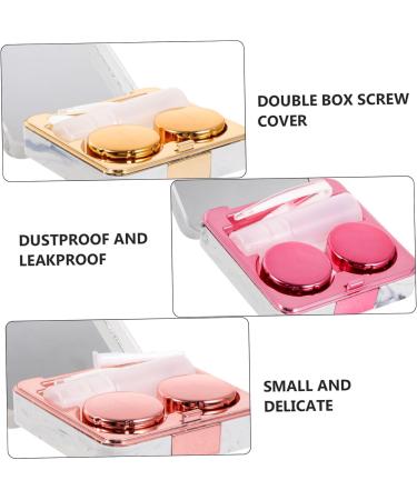 JECOMPRIS 8-Piece Square Glasses Case Travel Set - Eye-Catching Contact Lens Holder & Organizer - Colored Lenses Storage Box Durable ABS - Buy Online on GoSupps.com