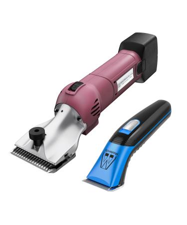 Masterclip Cordless Horse Clipping Combo - HD Roamer Heavy Duty with Showmate Mark II Trimmer - Available in 3 Colourways (with Blue Showmate)