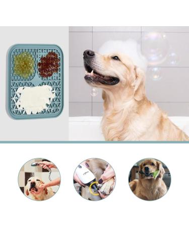 Buy Ohmo Lick Mat for Dogs & Cats - 2-Pack Leak Mat for Pet Anxiety Relief & Slow Feeding - Food-Grade Silicone in Dark Blue & Light Blue - Buy Online on GoSupps.com