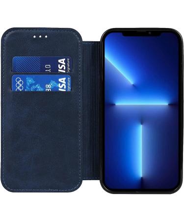 BRART Wallet Case for iPhone 13/13 Pro/13 Pro Max PU Leather Magnetic Protective Flip Case Cover with Credit Card Slot Viewing Stand Shockproof TPU (Color : Blue Size : 13pro max 6.7") 13pro max 6.7" Blue - Buy Online on GoSupps.com