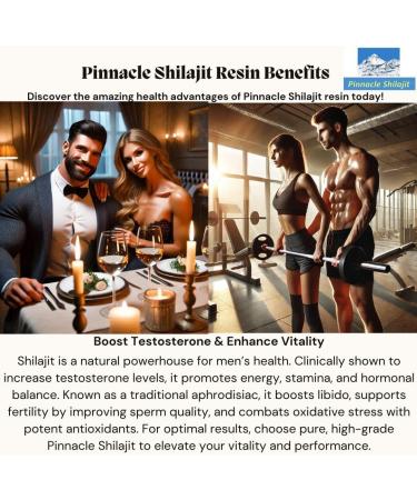 Pinnacle Premium Gold Grade Shilajit Resin 100% Himalayan Shilajit from Gilgit Baltistan Potent Natural Energy Focus & Immune Support Ancient Ayurvedic Vitality Supplement - 30g 1.06 Ounce (Pack of 1) - Buy Online on GoSupps.com