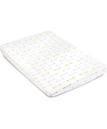 Premium 100% Super Soft Jersey Knit Cotton Pack n Play Sheets - 4 Pack | Portable Mini Crib Sheet for Girls | Fits Playard Mattress 24 x 38 x 5 - Buy Online on GoSupps.com