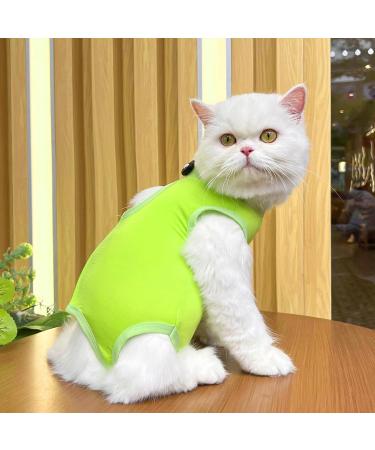 YOLHAMY CATE-RESIVE Yellow Kitten Suit - Post-Op Recovery Anti-Lick Wound Protection Elisabethan Collar Alternative Size M Green - Buy Online on GoSupps.com