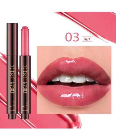 Jelly Lipstick | Long-Lasting Natural-Looking Jelly Lipstick | Pressing Lip Balm for Working Shopping Gathering Home Dating Traveling Wolwes 03 - Buy Online on GoSupps.com