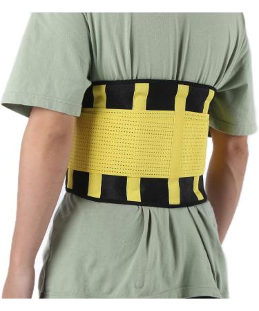 Oumefar Lower Back Support | Breathable Waist Protection for Lumbar Spine & Posture Restoration | Sciatica & Scoliosis Relief - Yellow - Buy Online on GoSupps.com