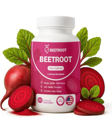 ZENVIVIAN Beetroot Capsules 1300mg Non-GMO Beet Root Powder Supplement 60 Vegan Capsules for Natural Energy Blood Flow & Endurance Support - Buy Online on GoSupps.com