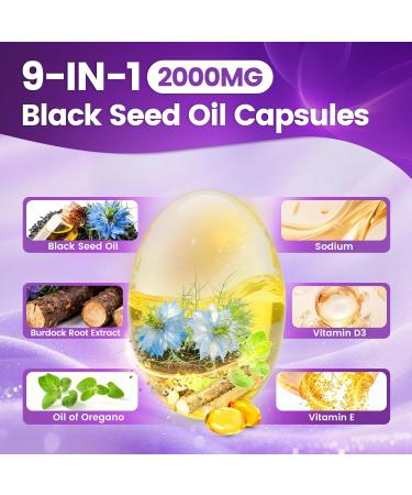 VivoNu Black Seed Oil Capsules + Vitamin B Complex Gummies for Women and Men - Buy Online on GoSupps.com