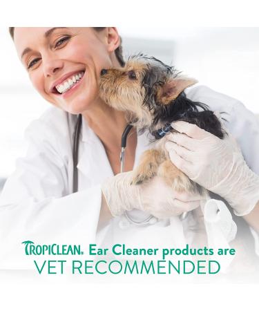 TropiClean Alcohol Free Ear Wash for Pets  4oz - Alcohol Free - Made in USA - Dog Ear Cleaner Solution - Dog Ear Wash - Pet Otic Drops - Soothes Itching & Infection - Vet Recommended 4 oz - Buy Online on GoSupps.com