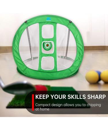 Golf Chipping Net with Hitting Mat - Indoor/Outdoor Golf Practice Set with Practice Balls and Accessories - Perfect for Men, Women, and Kids - Buy Online on GoSupps.com