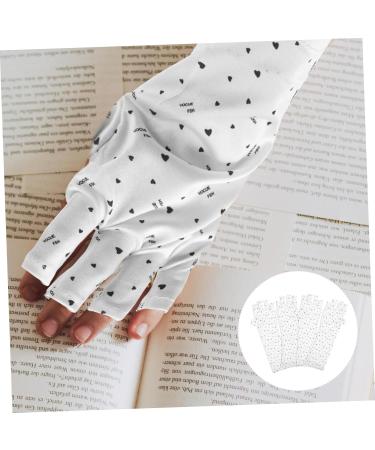 minkissy 6 Pairs Nail Gloves Uv Protection Gloves for Manicures Reusable Uv Gloves Fingerless Uv Gloves Nail Gel Nail Uv Lamp Manicure Gloves White Miss Polyester Hand Grill Lamp - Buy Online on GoSupps.com