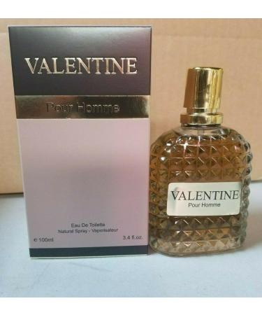 Valentine Pour Homme For Men's Perfume Cologne EDT 3.4 fl.oz.