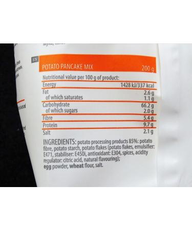 2x 200g POTATO PANCAKES MIX HASH BROWN LATKES INSTANT JUST ADD WATER FROM TARTU MILL 400g - Buy Online on GoSupps.com