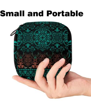 Javenproeqt Portable Women's Binding Bags - Menstrual Cup & Pads Bags for Teens | Bohemian Art Designs - Buy Online on GoSupps.com