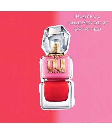Juicy Couture Oui Eau De Parfum Women's Perfume with Notes of Watermelon Jasmine & Techno Woods - Fruity & Floral EDP Spray 3.4 Fl Oz (Pack of 1) - Buy Online on GoSupps.com
