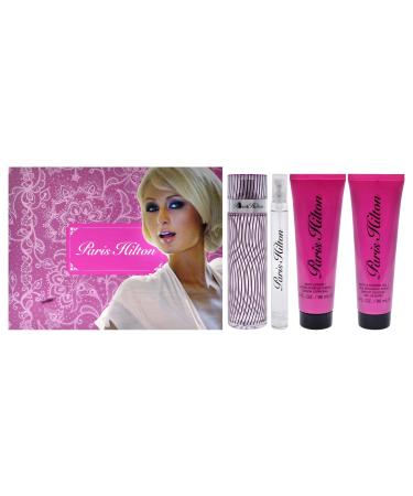 Paris Hilton by Paris Hilton 4 Piece Gift Set women with Travel Spray