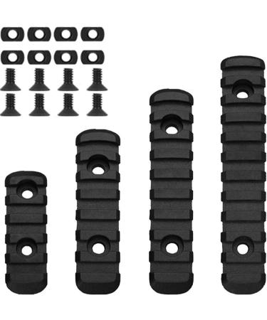 Wipboten Picatinny Rail Polymer 5/7/9/11 Slot Black Rails - Pack of 4 - Buy Online on GoSupps.com