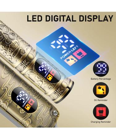 Shop Professional Hair Clippers & T-Blade Trimmer Set - Cordless Rechargeable LED Display Perfect for Men Women & Kids - Bronze Hair Cutting Kit - Buy Online on GoSupps.com