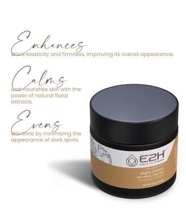 E2H Nourishing Night Cream with Lavender & Peony | Rejuvenate Firm & Even Skin Tone | Dewy Radiant Glow - International Shipping Available - Buy Online on GoSupps.com