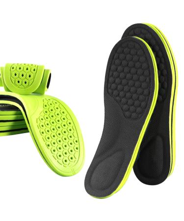 Sports Shock Absorbing Insole Men Comfy Walk Shoe Inserts Soft Thin Shoe Insoles weat-Absorbing Breathable(M) M(Men 9-9.5/270-275mm/10.63-10.83")