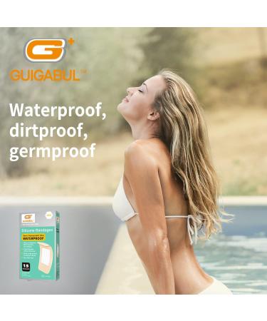 G+ GUIGABUL Silicone Adhesive Bandages 2''x4'' Extra Large 30 Counts - Gentle on Elderly Sensitive Skin - Painless Removal, Waterproof & Hypoallergenic - Buy Online on GoSupps.com