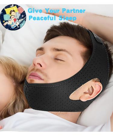 Buy Anti Snoring Chin Strap - Post Surgical Compression Garment for Men & Women - Improve Sleep & Comfort (Black - Buy Online on GoSupps.com