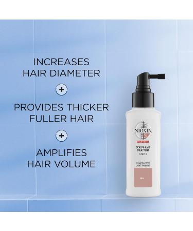 Nioxin System 3 for Coloured Hair with Light Thinning | Scalp & Hair Thickening Treatment 100ml - Buy Online on GoSupps.com