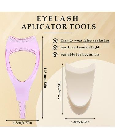 3-in-1 False Eyelashes Applicator Tool for Easy and Precise Application | Upper and Lower Eyelash Brush Mascara Guard | Makeup Tool for Convenient Lash Wear - Buy Online on GoSupps.com