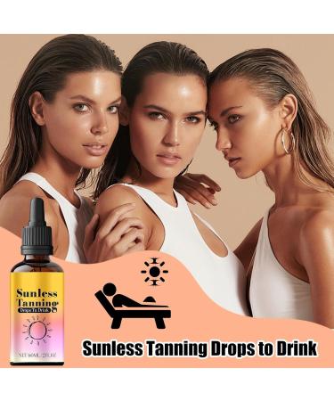  Generisch Sunless tanning drops 60 ml progressive skin care self-use facial care moisturizing tanning drops nourishing sunbathing - Buy Online on GoSupps.com
