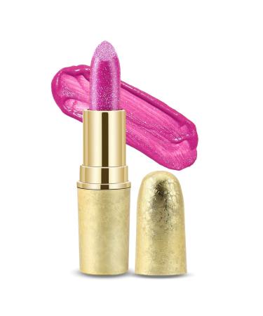 Boobeen Glitter Lipstick Hydrating Lip Balm Sparkling Shine Lip Color Nonstick Highly Pigmented Formula Gives Metallic Finish Lip Makeup for Women and Girls (Sparkling 8) - Buy Online on GoSupps.com