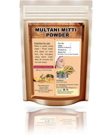  QURA QURA Multani Mitti Pure Natural Ayurvedic Face Powder for Glowing Skin 100g + Hibiscus Flower Powder for Hair Growth & Face | 100% Natural | 100g + Rose Water 100ml - Buy Online on GoSupps.com