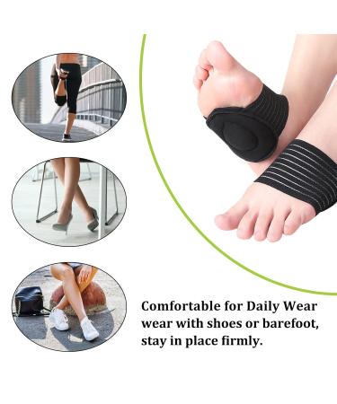 howllydo Arch Support 2 Pairs - Thick Cushioned Compression for Pain Relief - Green/Black - Buy Online on GoSupps.com