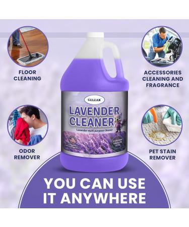LAVENDER Multi-Purpose Cleaner 128oz - Extra Strong Floor Cleaner & Odor Eliminator - USA Made Deodorant Concentrate - Buy Online on GoSupps.com